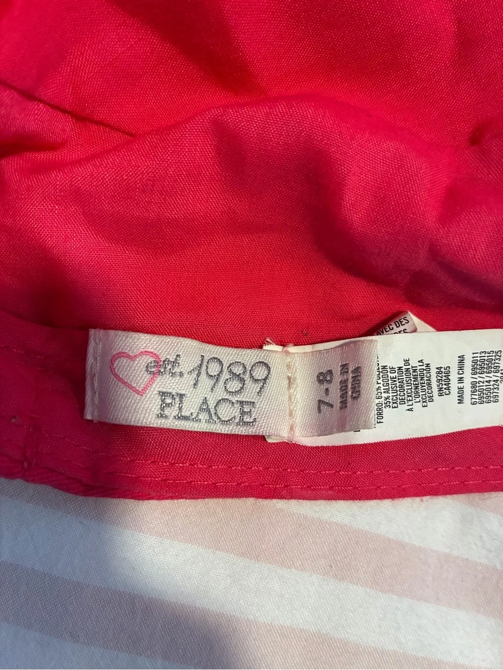 Kids Red Cotton Cap - Unbranded